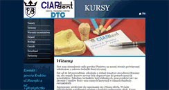 Desktop Screenshot of kursy.ciapdent.pl