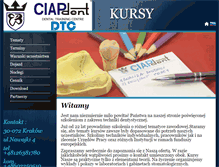 Tablet Screenshot of kursy.ciapdent.pl